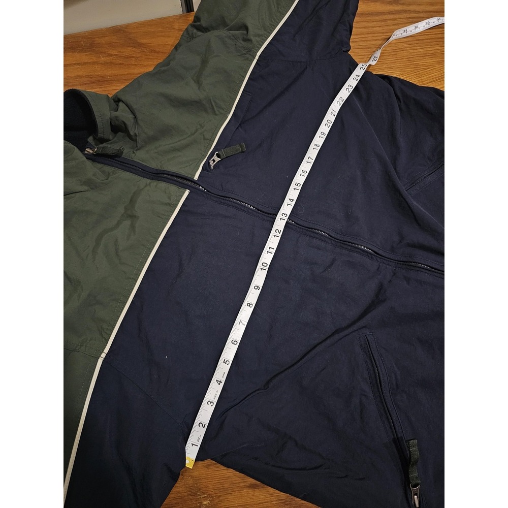 Sonoma Sport Jacket Mens Medium Blue Green Nylon Fleece Lined Puffer Winter - Picture 3 of 9